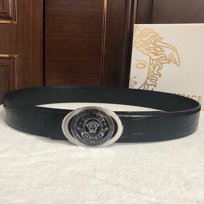 Versace Men s cowhide Medusa logo belt 3.8cm