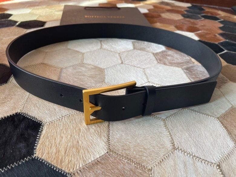 Bottega Veneta High-quality leather 3.5cm belt