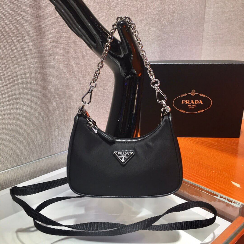 Prada Mini Nylon Hobo Bag 15cm 1BC204