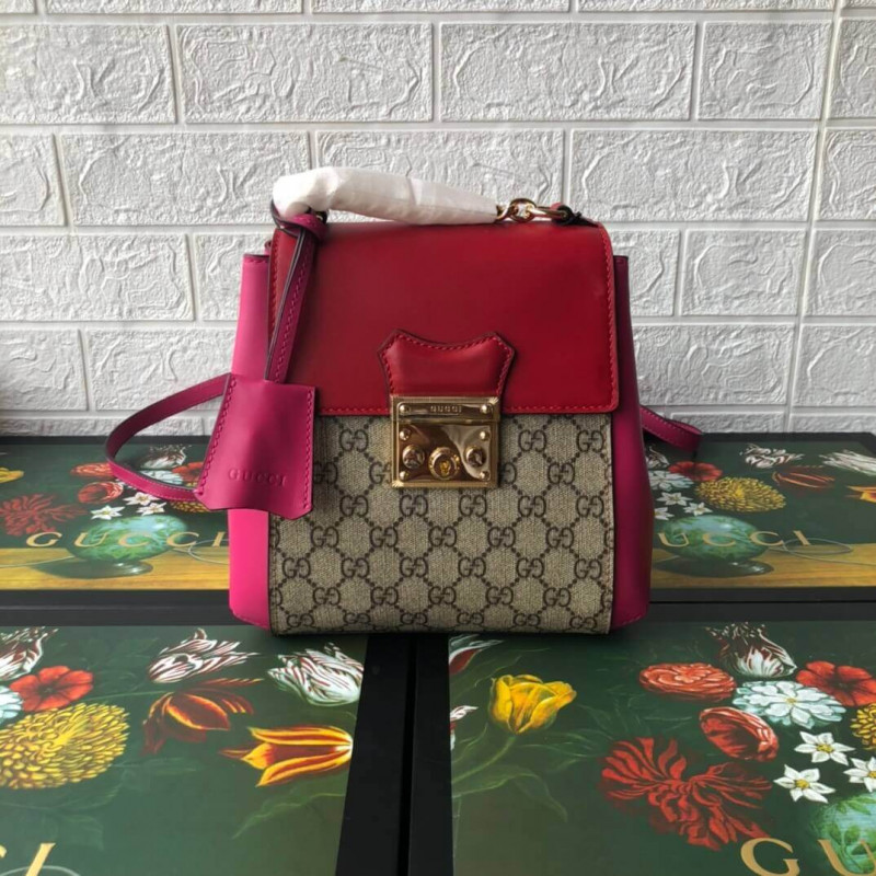 Gucci Padlock GG Supreme Backpack 498194