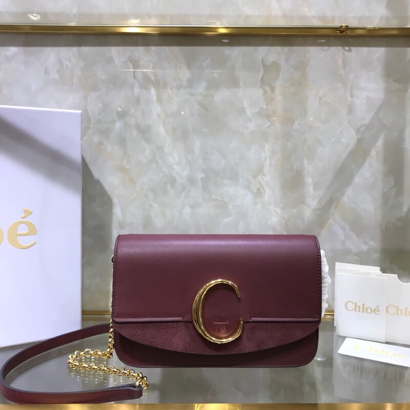 Chloe C Clutch With Chain S1159