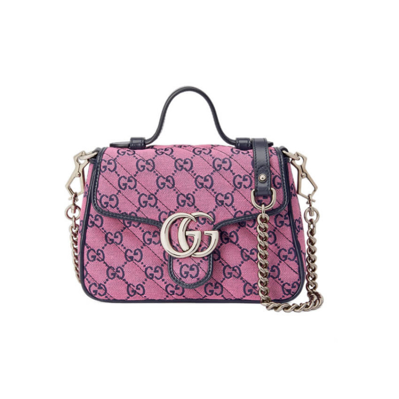 Gucci GG Marmont Multicolor Mini Top Handle Bag 583571