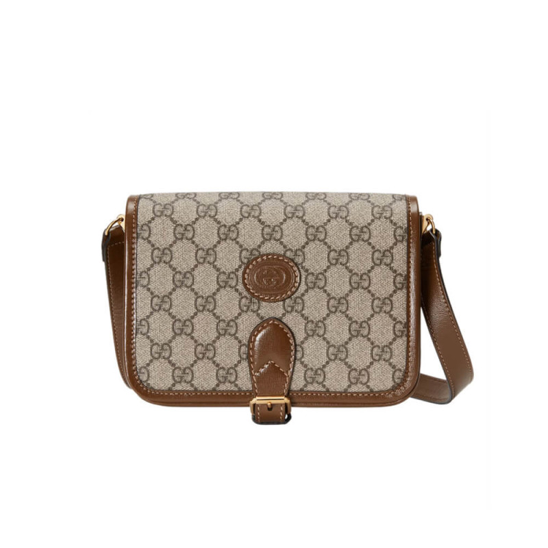 Gucci Mini Shoulder Bag with Interlocking G in GG Supreme 671620