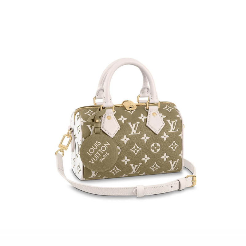 Louis Vuitton Monogram Empreinte Leather Speedy Bandouliere 20 M46118 M46088