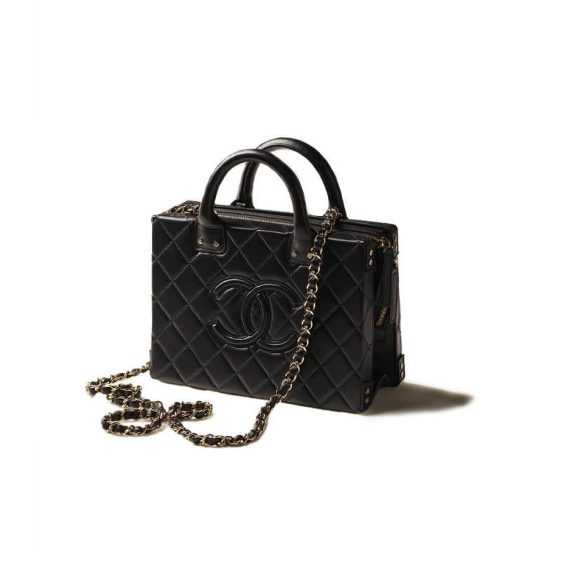 Chanel Vanity Case in Calfskin AS3345 Black