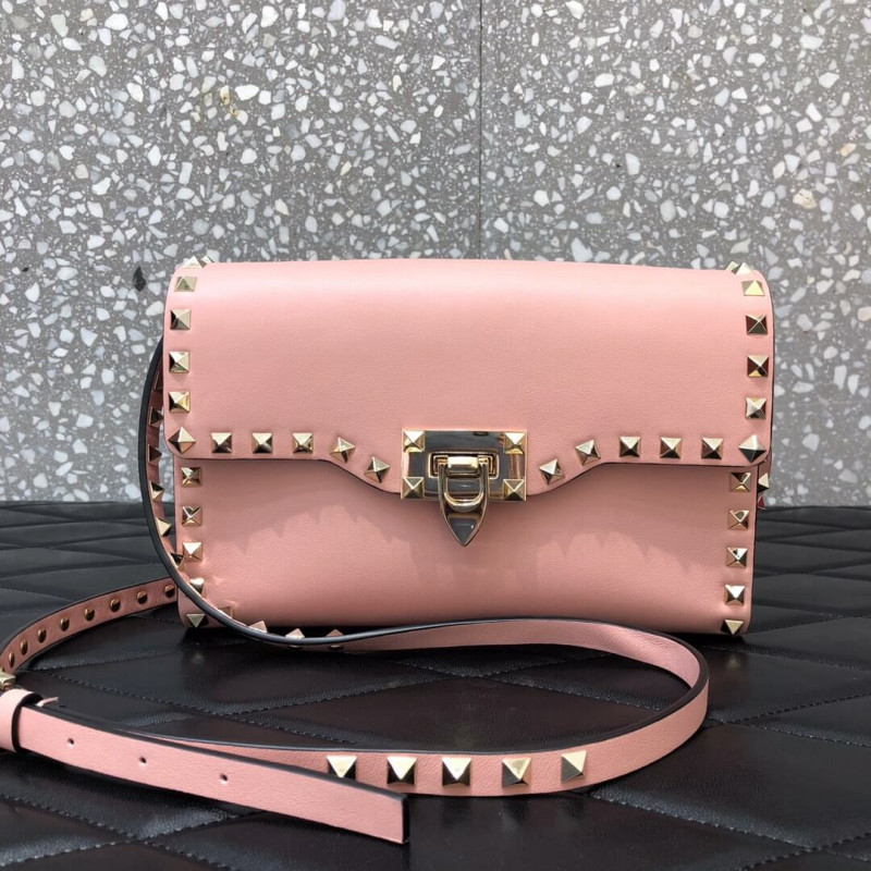 Valentino Garavani Rockstud Calfskin Crossbody Bag 0181