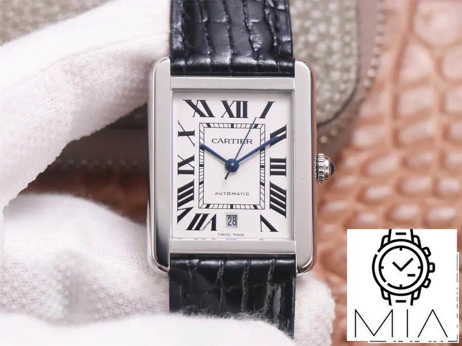 Cartier Tank WSTA0029 V9 Factory Black Strap