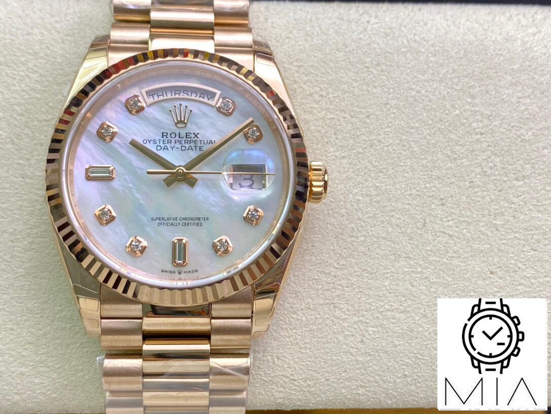 Rolex Day Date M128235-0029 EW Factory Rose Gold Case