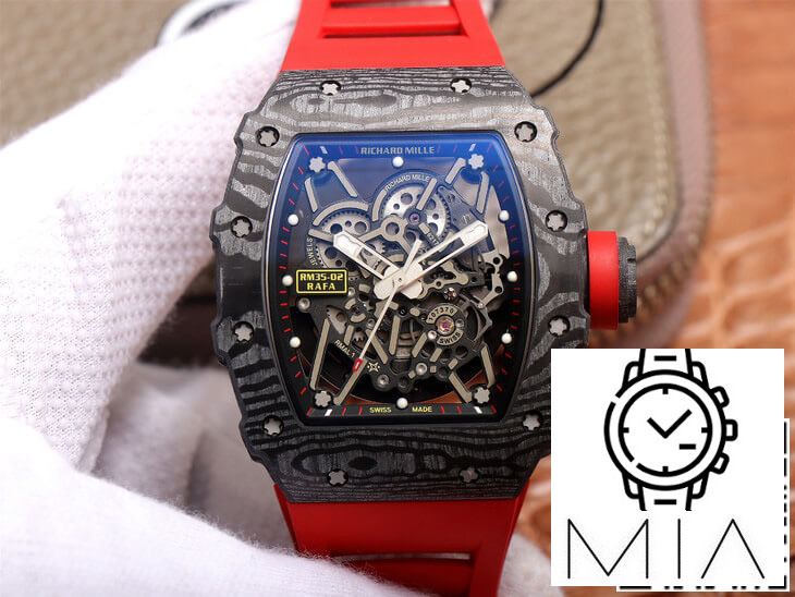 Richard Mille RM35-02 ZF Factory Red Rubber Strap