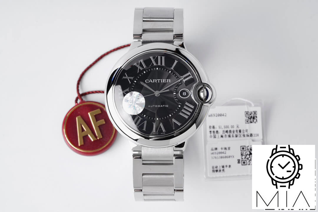 Ballon Bleu De Cartier W6920042 42MM AF Factory Black Steel Strap Dial