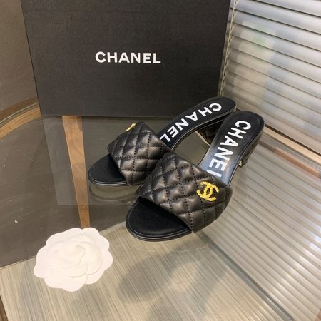Chanel imported leather slippers