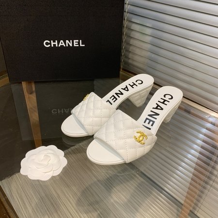 Chanel imported leather slippers
