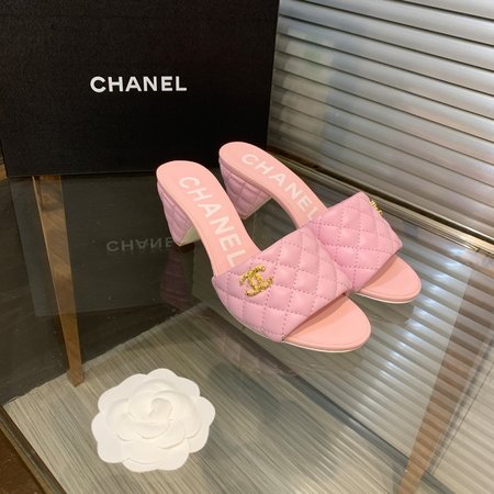 Chanel imported leather slippers