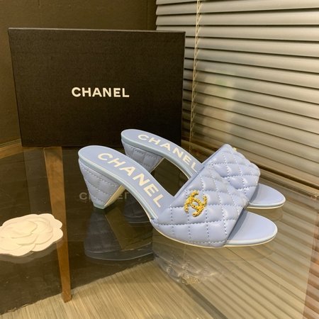 Chanel imported leather slippers