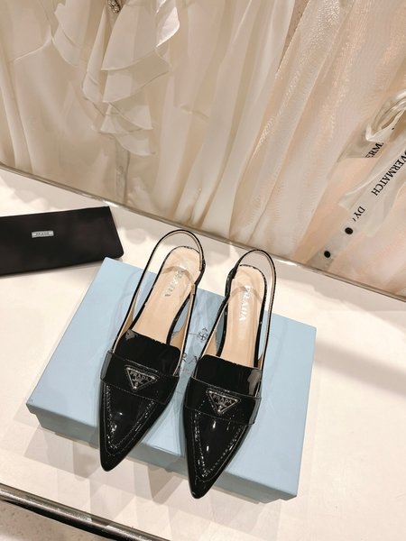 Prada pointed toe high heel sandals