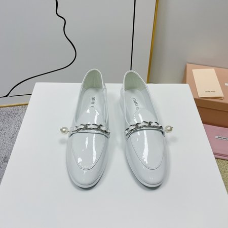 Miu Miu patent leather loafers