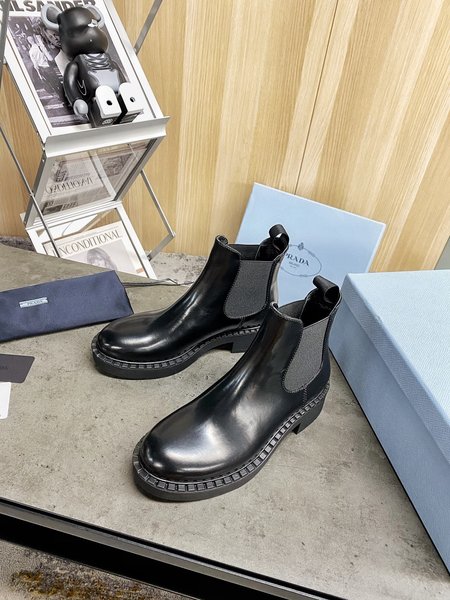 Prada Dark Series Platform Boots