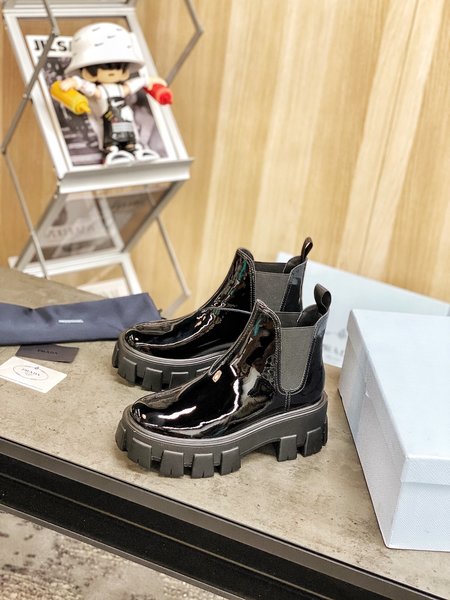 Prada Dark Series Platform Boots