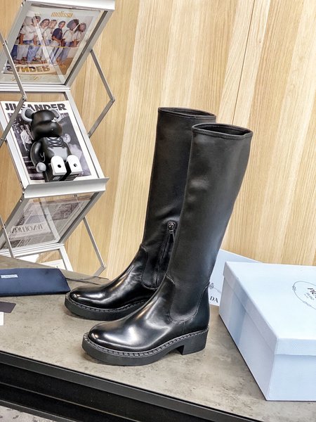 Prada Dark series stretch boots