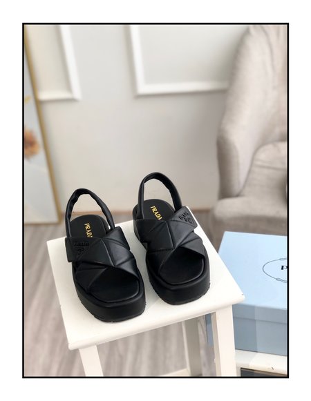 Prada Platform sandals with cross straps