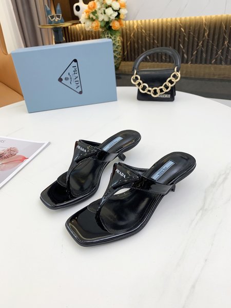 Prada Kitten Heels Flip Flops