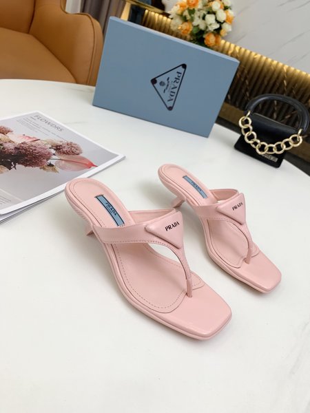 Prada Kitten Heels Flip Flops