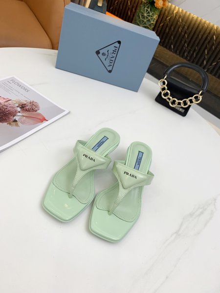 Prada Kitten Heels Flip Flops