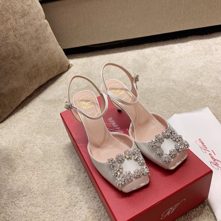 Roger Viver Lace-up sandals with diamonds