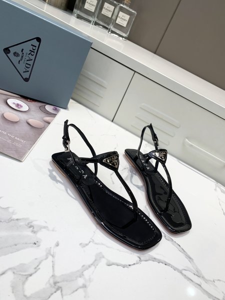 Prada Back empty sandals flat