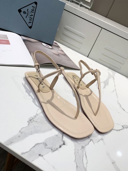 Prada Back empty sandals flat