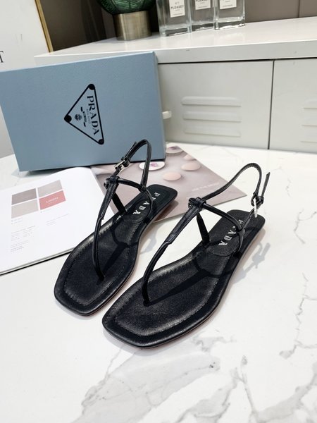 Prada Back empty sandals flat