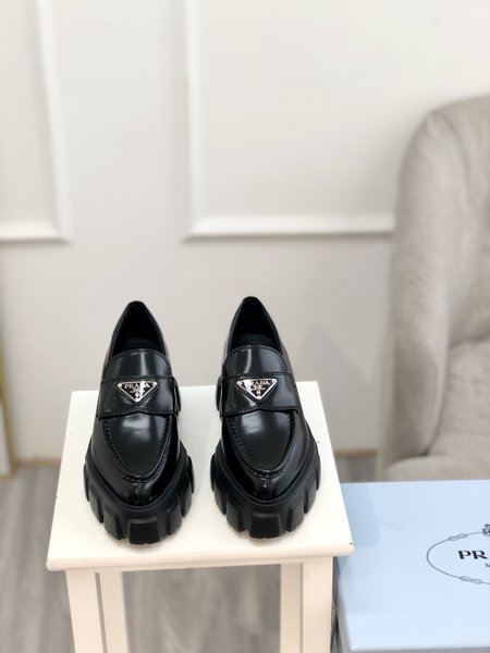 Prada Platform Pointed Loafers