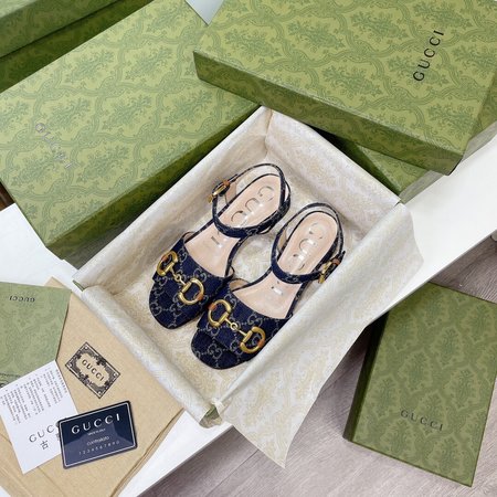 Gucci Gold Logo Go Sandal Slippers