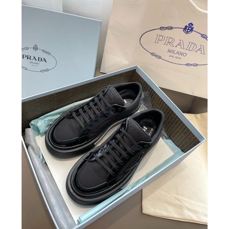 Prada Silhouette design inverted triangle logo sneakers