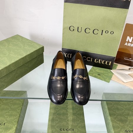 Gucci genuine leather outsole loafers