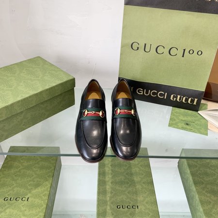 Gucci genuine leather outsole loafers