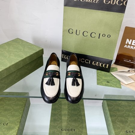 Gucci genuine leather outsole loafers