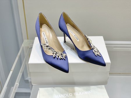 Manolo Blahnik rhinestone high heels