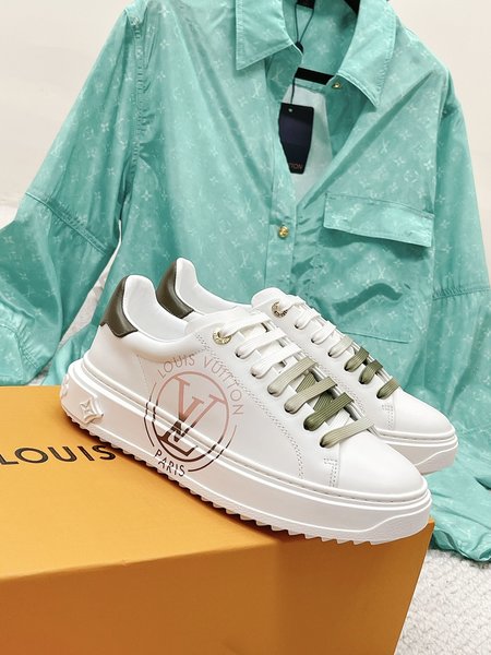 Louis Vuitton platform white shoes