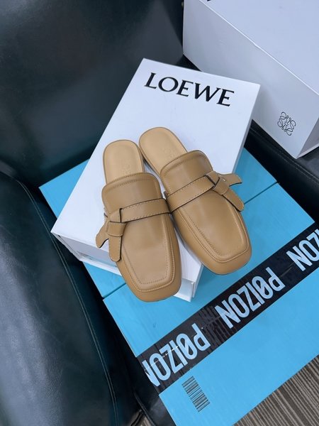 Loewe bow mules slippers