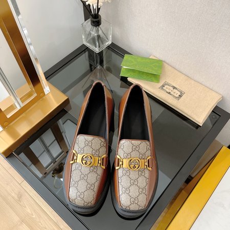 Gucci GG patchwork loafers