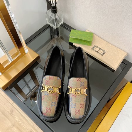 Gucci GG patchwork loafers