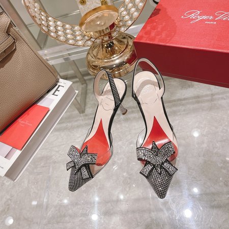 Roger Viver High-heel diamond flower sandals 1