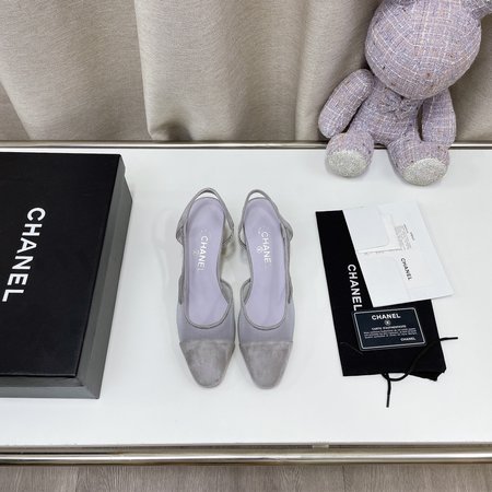 Chanel Classic Colorblock Heeled Sandals