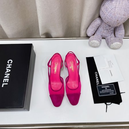 Chanel Classic Colorblock Heeled Sandals