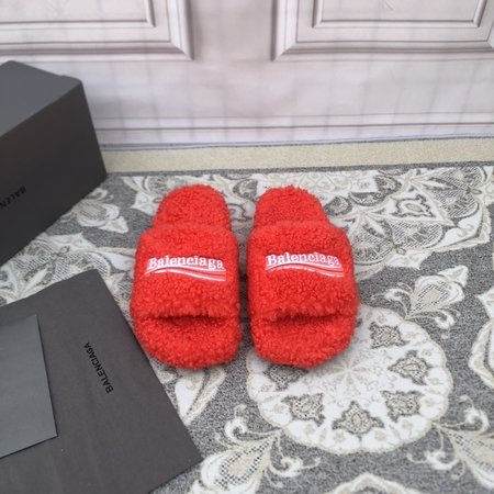 Balenciaga Political Campaign logo embroidered wool mop