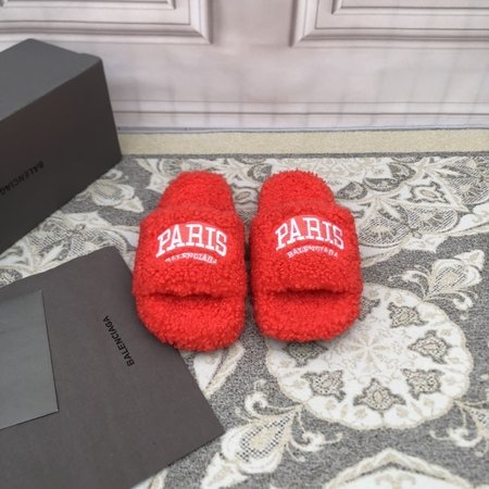 Balenciaga Political Campaign logo embroidered wool mop