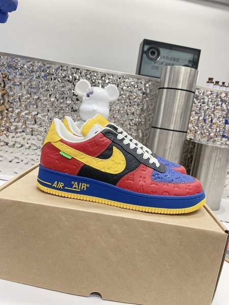 Louis Vuitton Couple Style Air Force One Fashion Sneakers