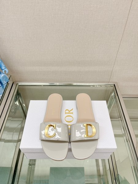 Dior flat flat sandals slippers