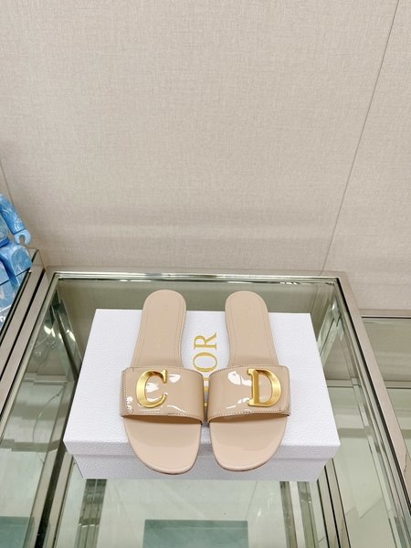 Dior flat flat sandals slippers